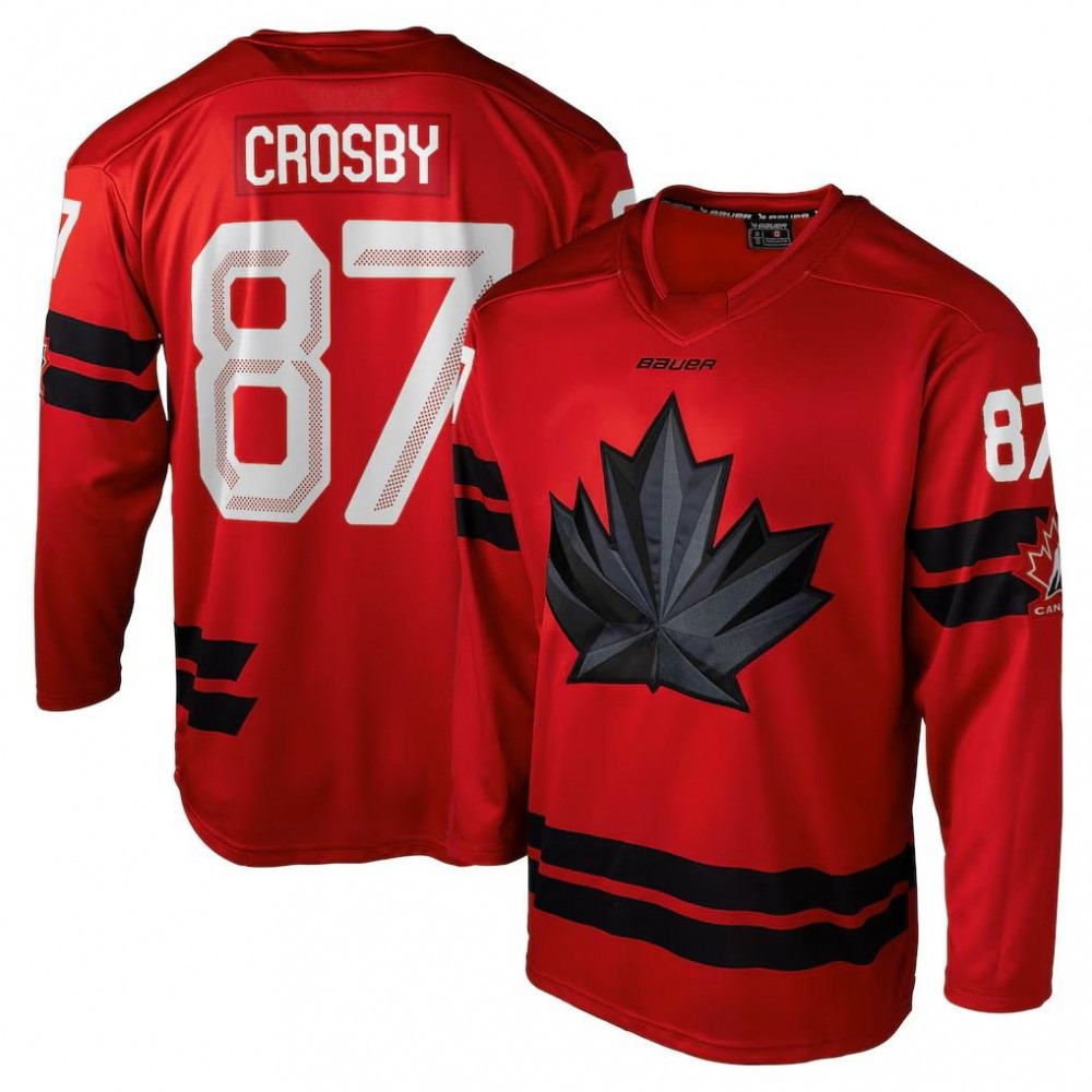 Sidney Crosby Hockey Bauer Canada 2026 Olympics Replica Jersey - Red-Pro Kit Vault | Brand New 26/27 Sports Jerseys